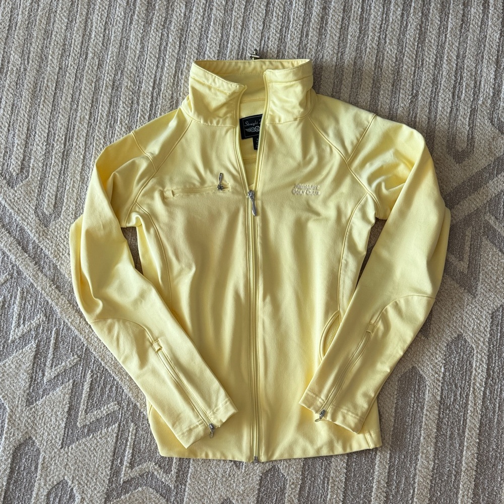 Straight Down Light Yellow Full-Zip Jacket